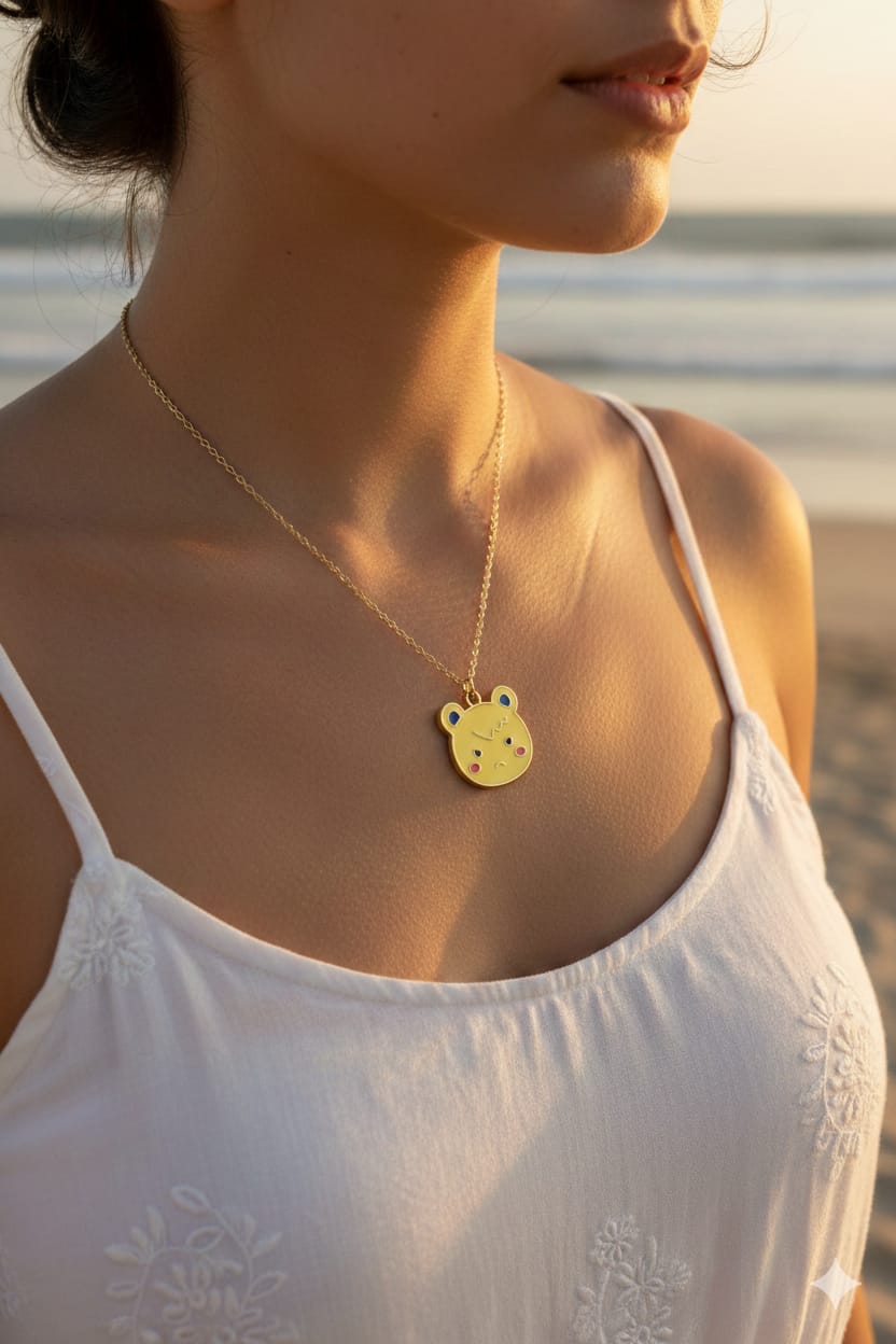 Cute Teddy Women Dainty Necklace - Nimé By Shop Trendys