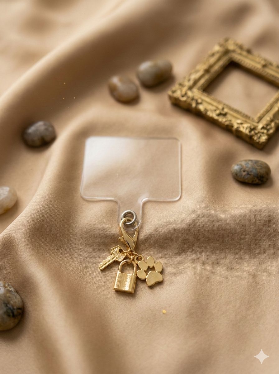 Paw, Key, Lock Phone Charm - Nimé By Shop Trendys
