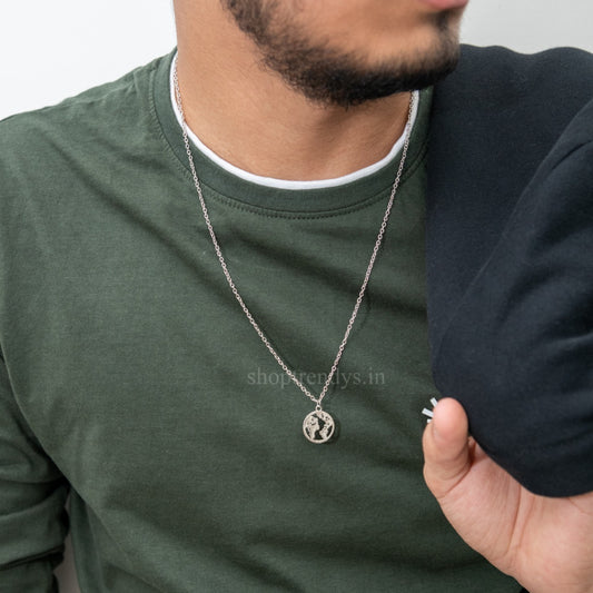 Men Wanderlust Chain Necklace