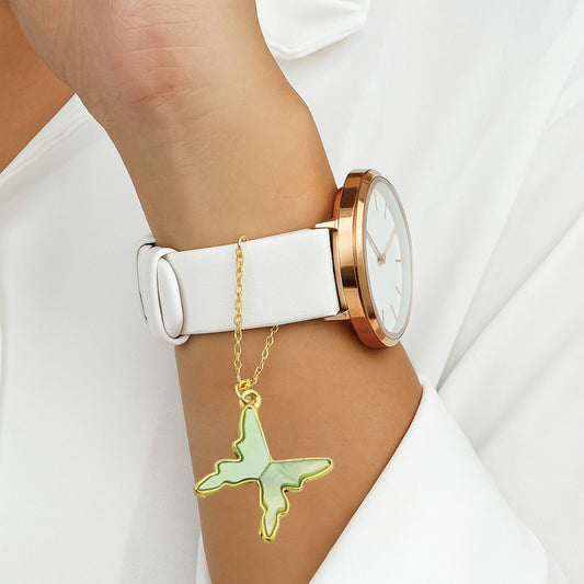 Elegant Butterfly Watch Charm