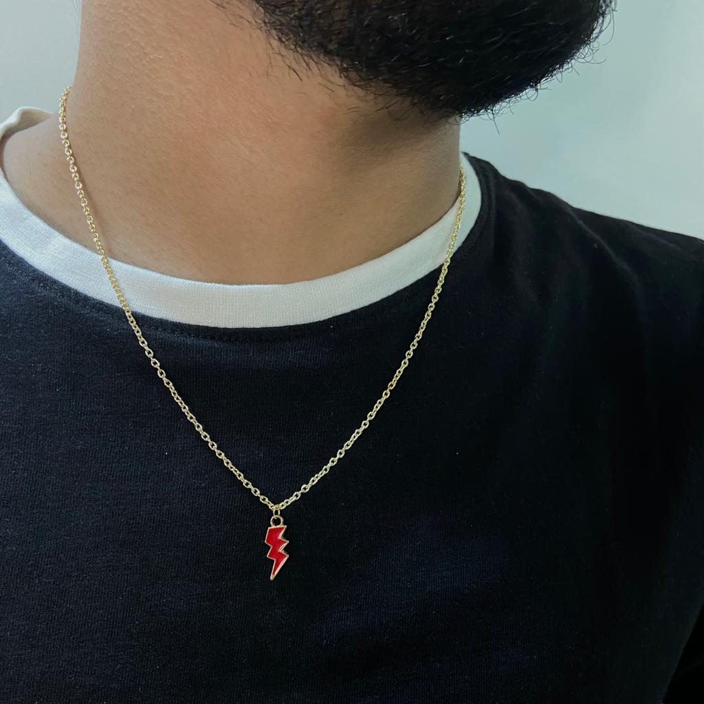 Men Galaxy Thunder Chain Necklace