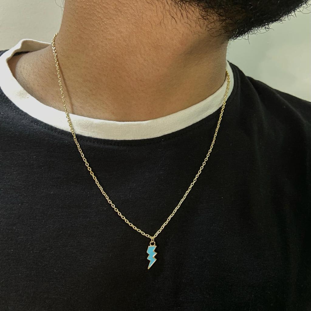 Men Galaxy Thunder Chain Necklace