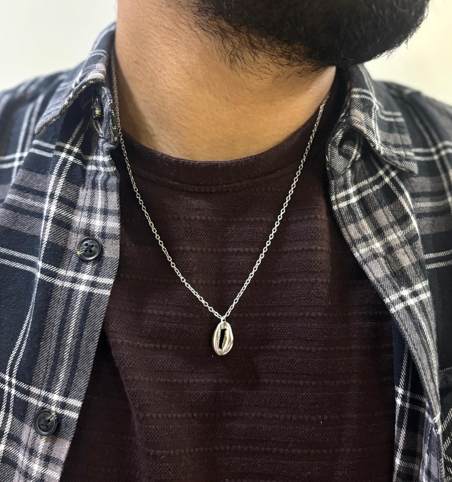 Men Seashell Chain Necklace