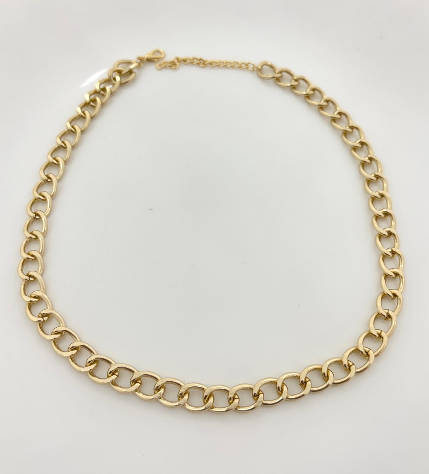 C-105 Trendy Golden Chain Women Necklace