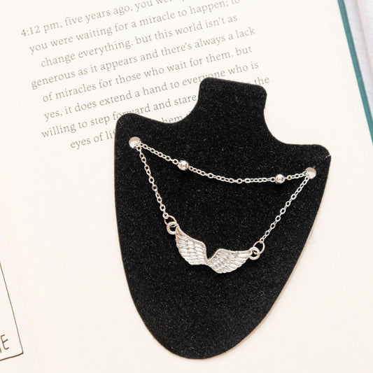 Angel Wings Two Layered Women Necklace