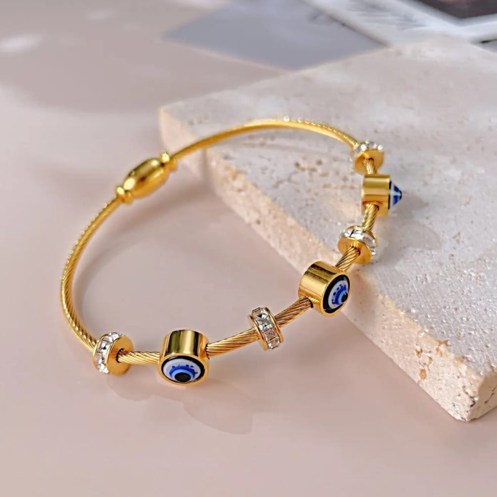 Evil Eye Magnet Women Kada Bracelet (Anti Tarnish) (Small Size)