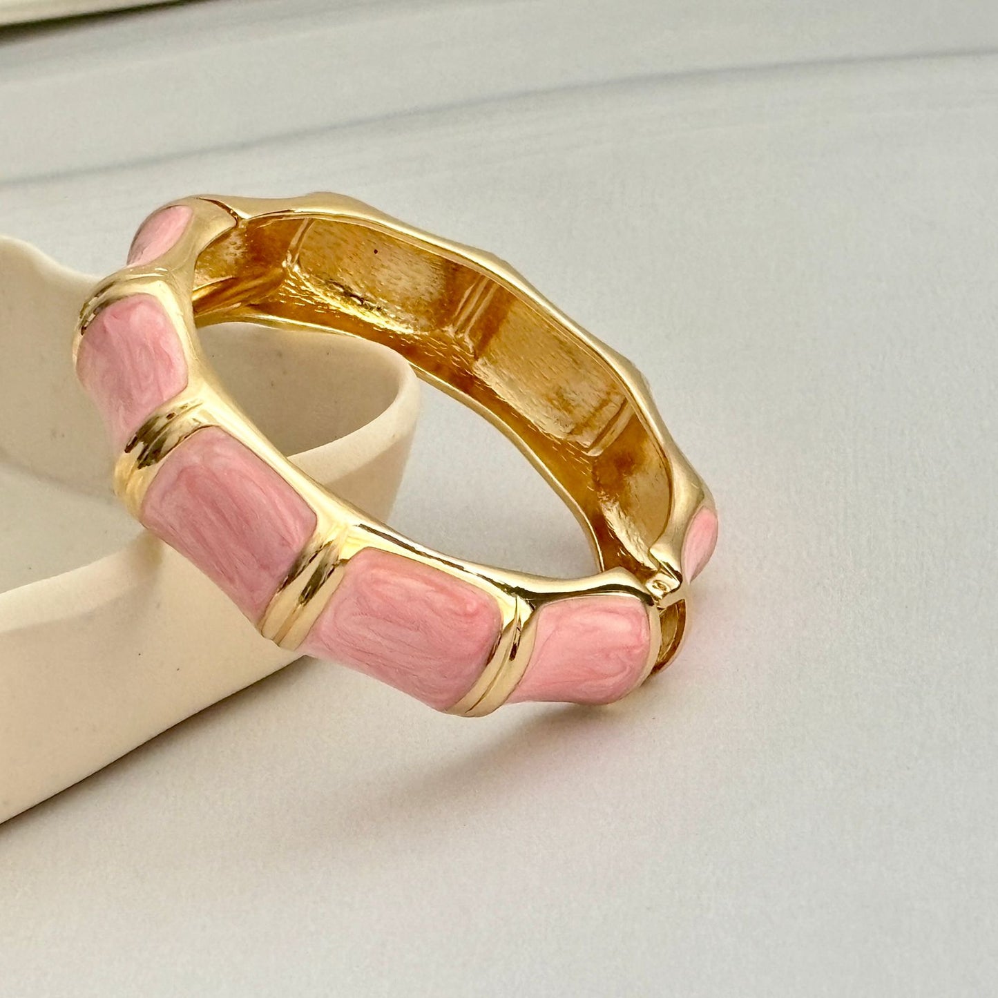 Women Big Color Block Enamel Kada Bracelet