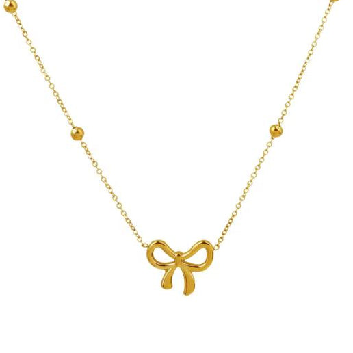 Women Bow Chain Necklace (Anti Tarnish)