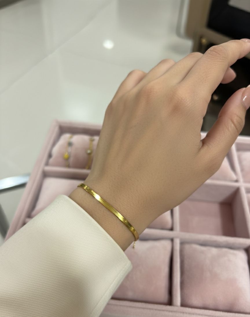 Golden Snake Chain Bracelet - Anti Tarnish - Nimé By Shop Trendys