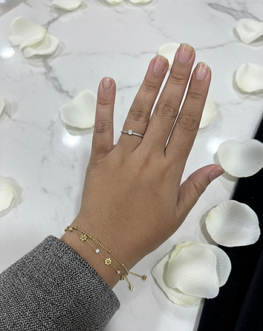 Golden Flower Layered Chain Bracelet - Anti Tarnish - Nimé By Shop Trendys