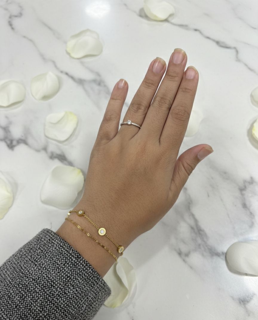 Golden Cartier Layered Bracelet - Anti Tarnish - Nimé By Shop Trendys