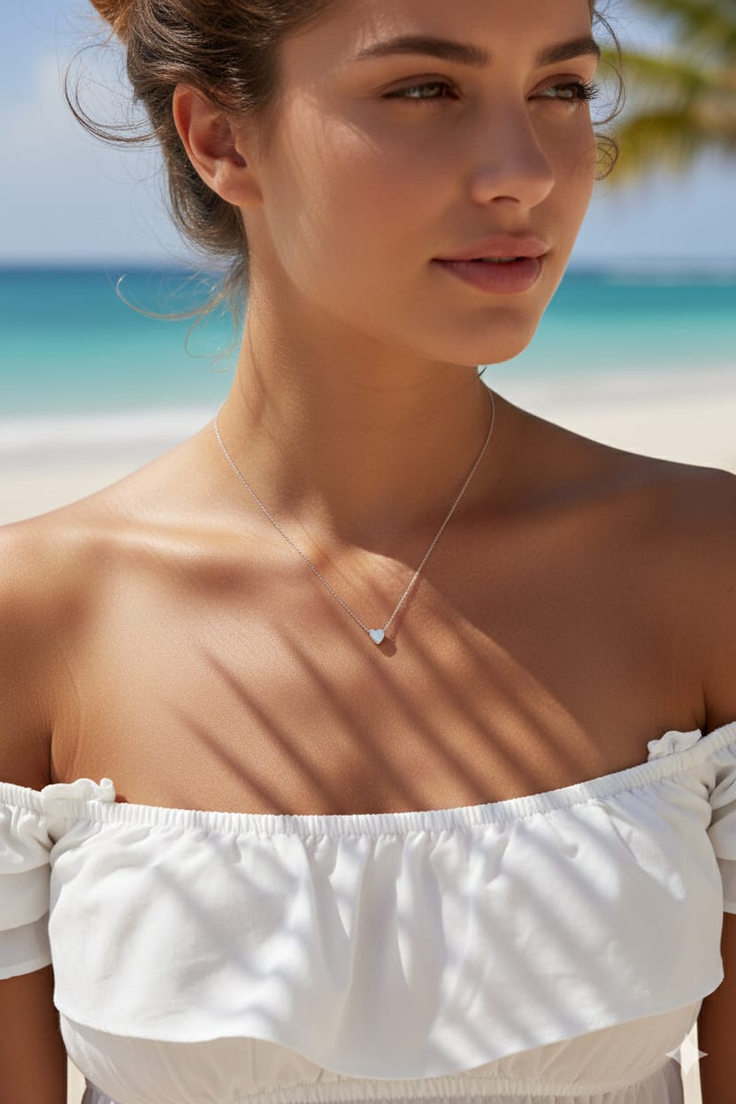 Minimal Heart Chain Women Dainty Necklace - Nimé By Shop Trendys