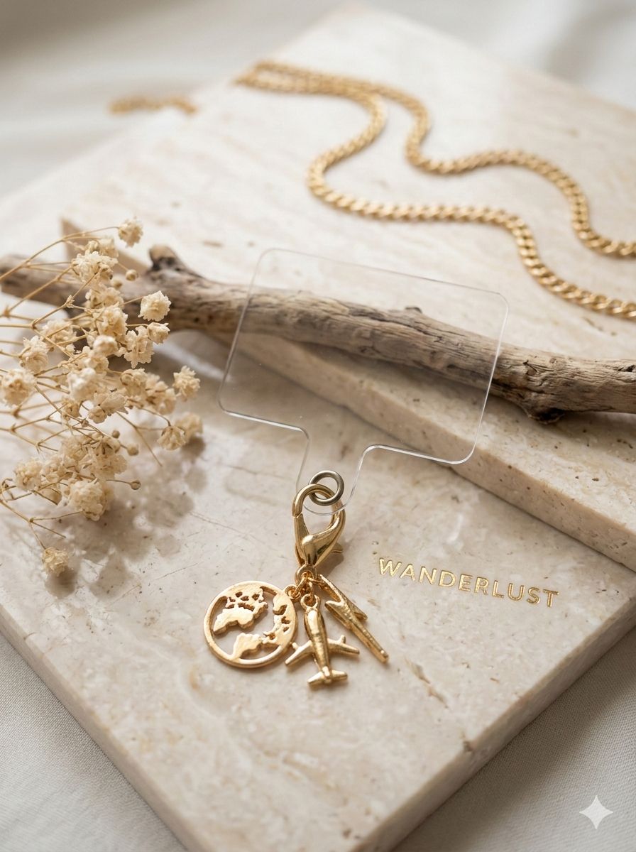 Wanderlust Phone Charm - Nimé By Shop Trendys