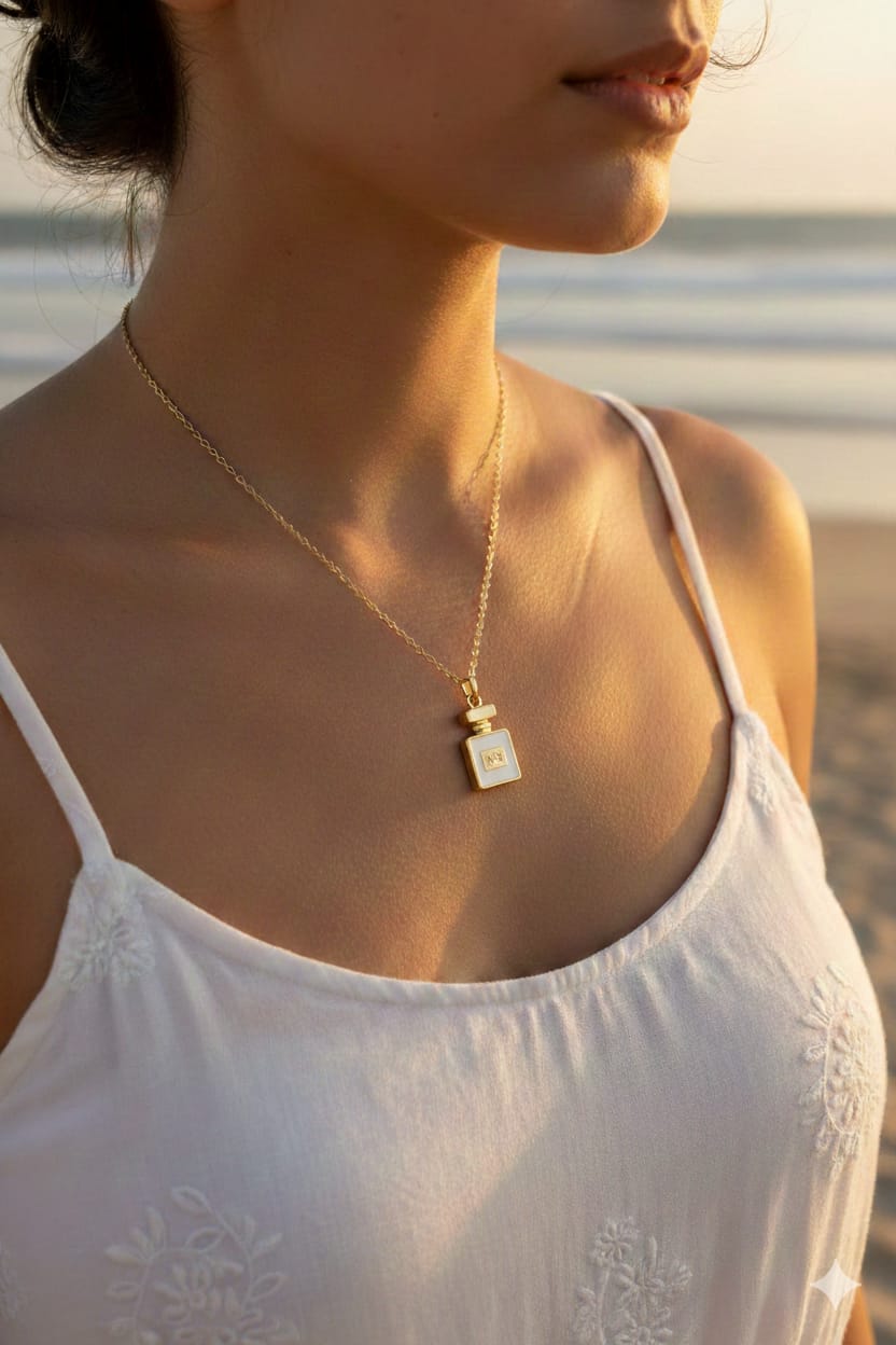 Perfume Women Dainty Necklace - Nimé By Shop Trendys