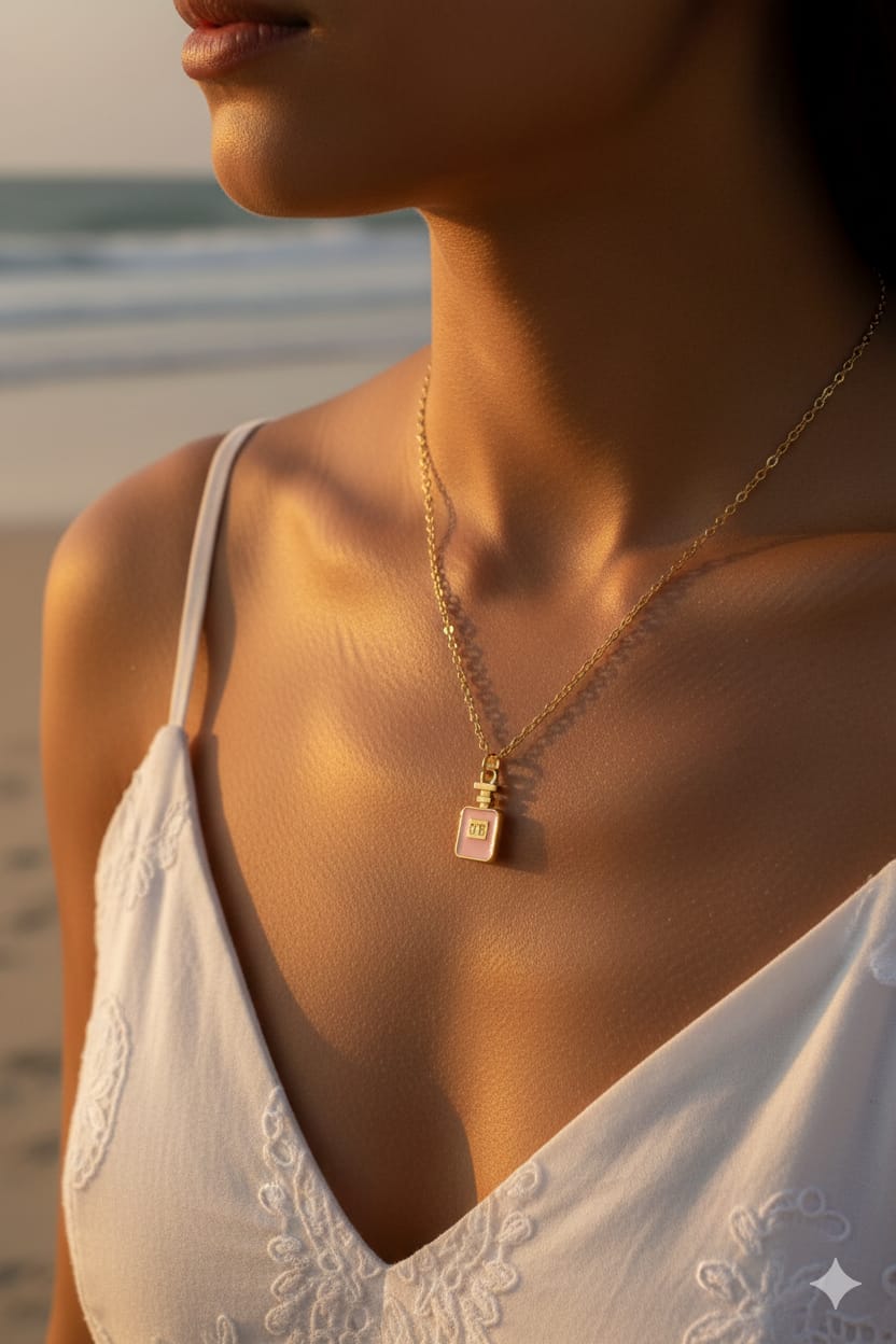 Perfume Women Dainty Necklace - Nimé By Shop Trendys