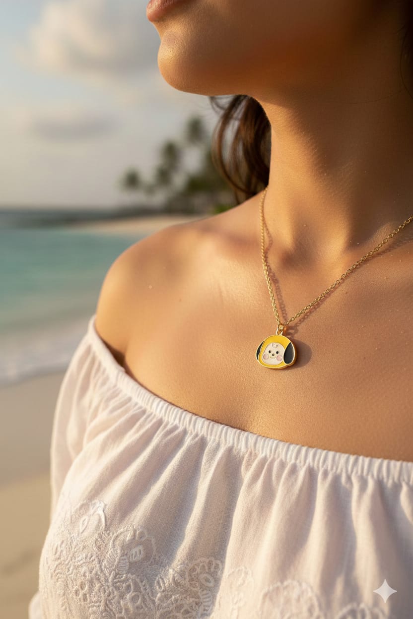 BT 21 Dainty Woman Necklace - Nimé By Shop Trendys