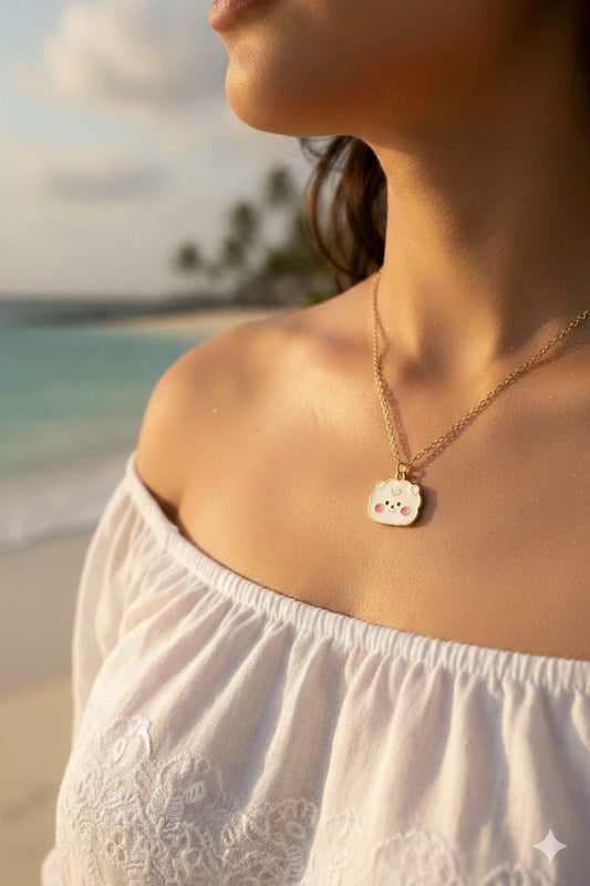 BT 21 Dainty Woman Necklace - Nimé By Shop Trendys
