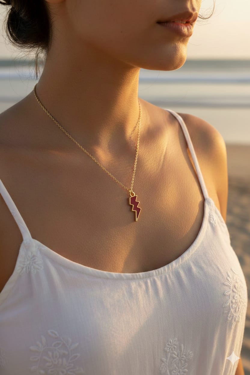 Lightening Color Women Dainty Necklace - Nimé By Shop Trendys
