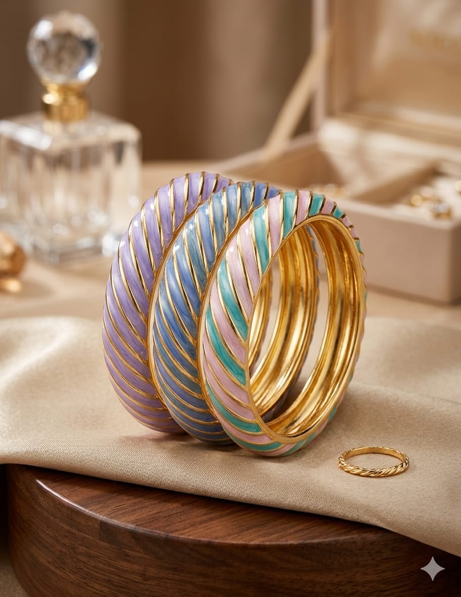 Linig Stripes Enamel Kada - Nimé By Shop Trendys