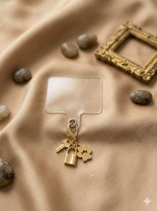 Paw, Key, Lock Phone Charm - Nimé By Shop Trendys