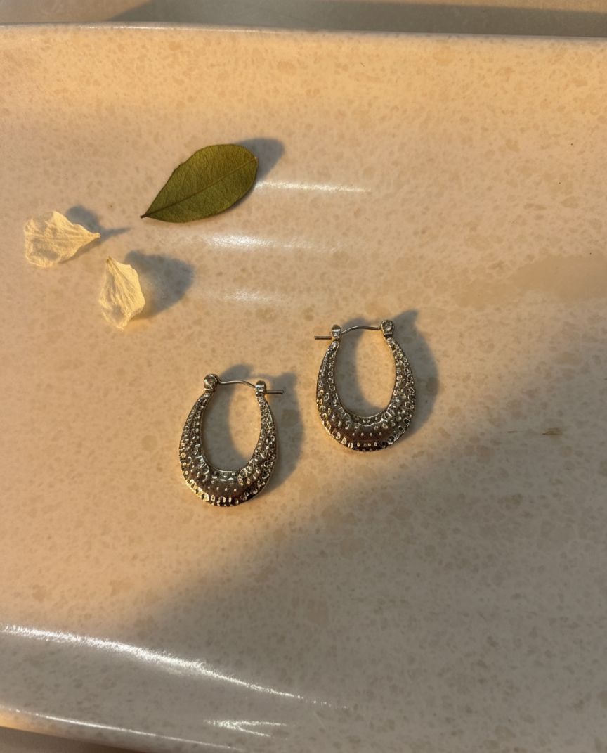 Women Silver Drops Bali Halo Earring (Anti Tarnish)