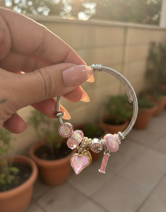 Silver Heart Stick Pandora Bracelet - Nimé By Shop Trendys