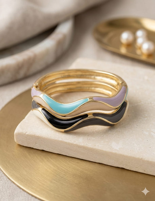 Curve Colorful Enamel Kada - Nimé By Shop Trendys