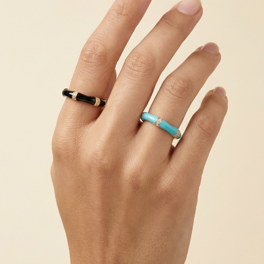 Bone Diamond Ring  - Adjustable