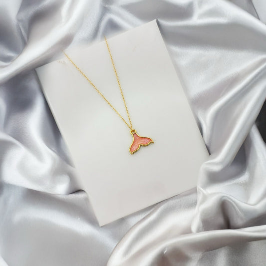Women Golden Galaxy Mermaid Tail Necklace - Nimé By Shop Trendys