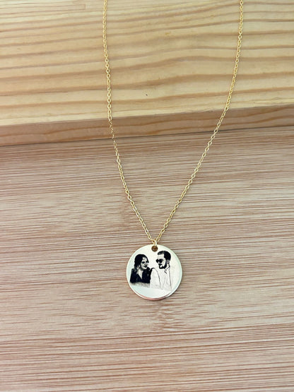Customized Photo Coin Necklace