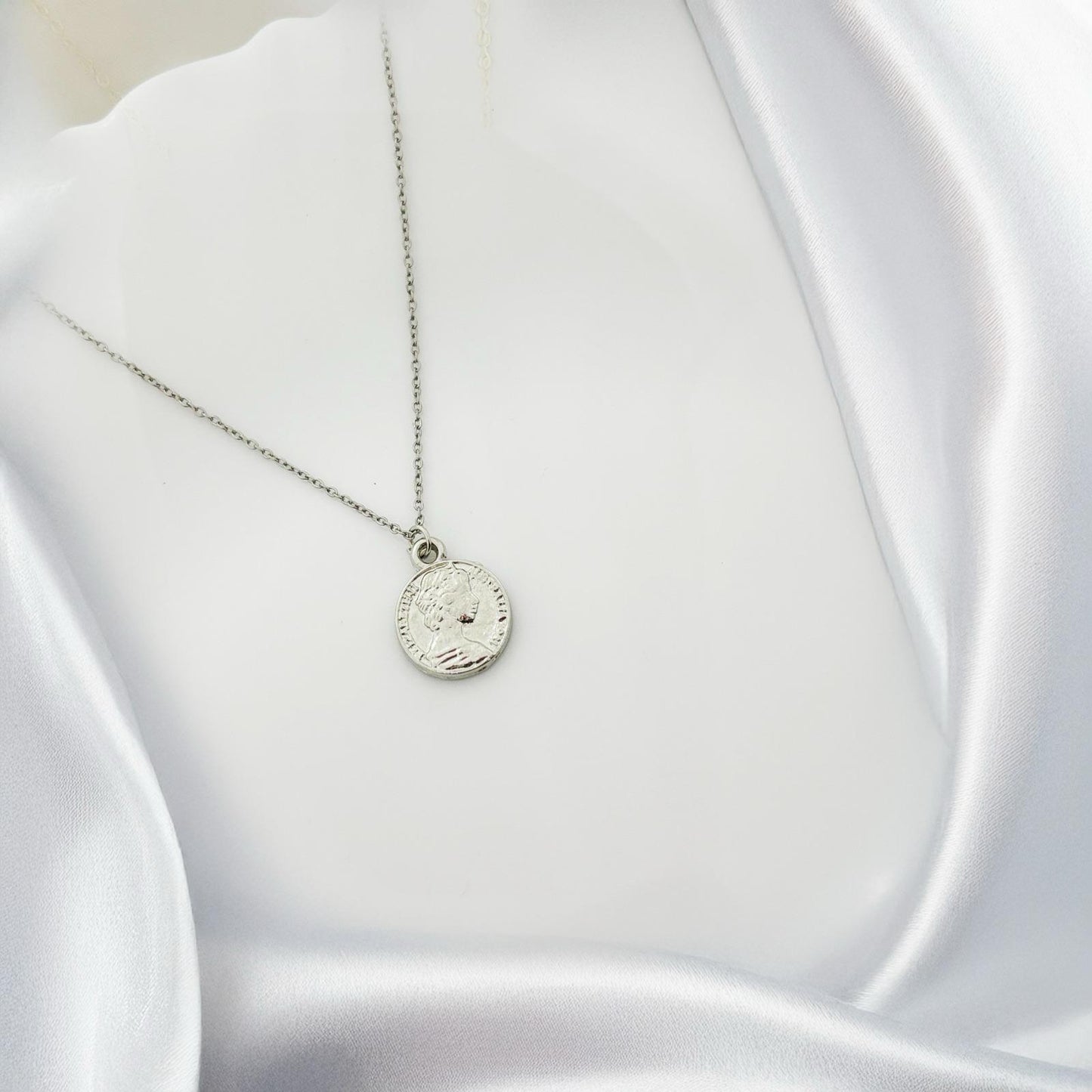 Simple Coin Women Necklace