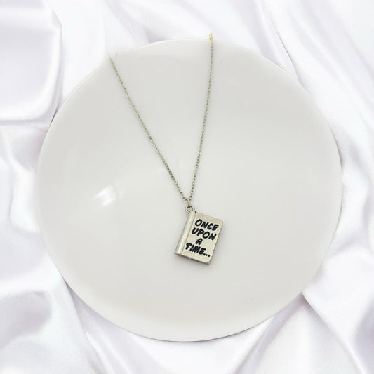 Women Book Necklace