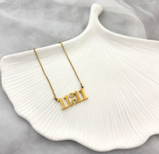 11:11 Golden Necklace (Anti Tarnish)