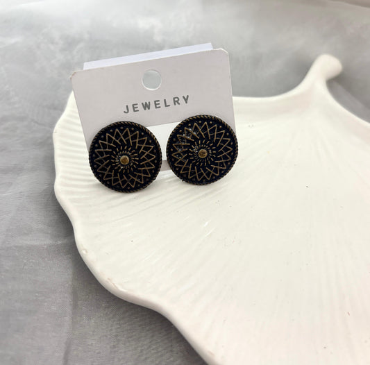 German Silver Studs Earrings