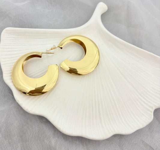 Big Chunky Hoops Earrings (Anti Tarnish)