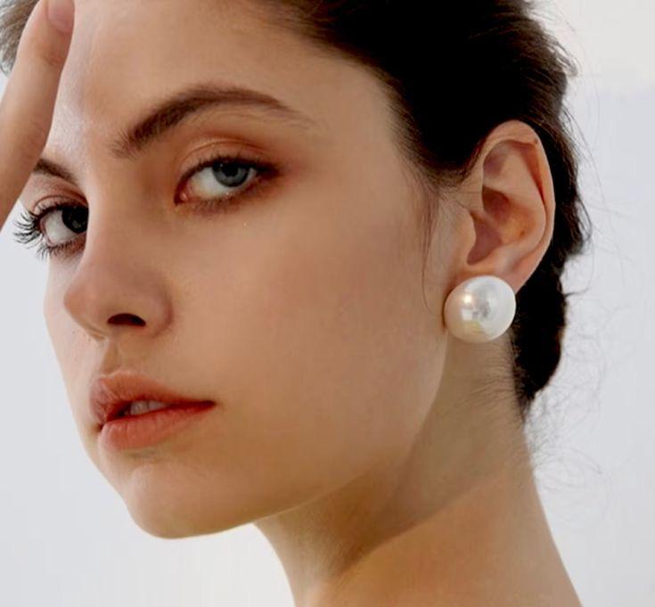 White Pearl Studs Earrings (Anti Tarnish)