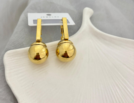 Golden Orbit Earrings (Anti Tarnish)