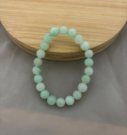 Mint Green Bead Bracelet (Customizes Charms)