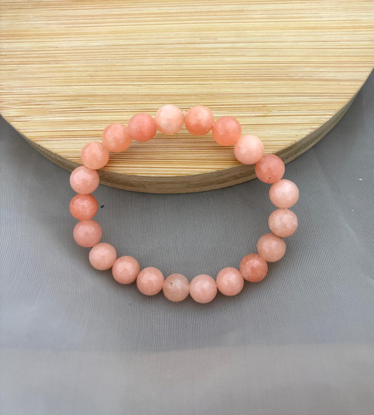 Galaxy Orange Bead Bracelet (Customizes Charms)
