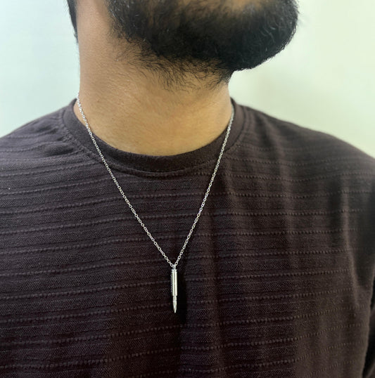 Men Ammo Chain Necklace