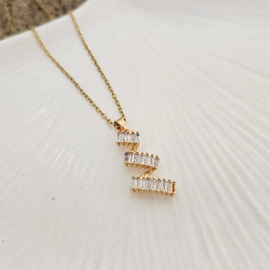 Zigzag Golden Women Necklace (Stainless Steel)