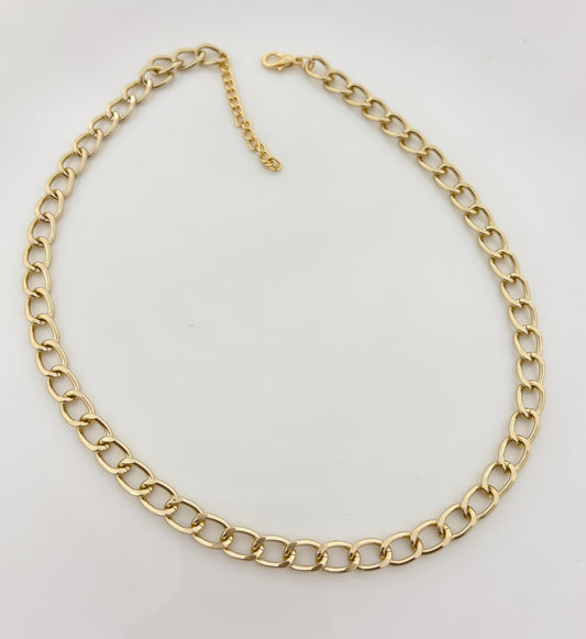 C-104 Luxe Golden Chain Women Necklace