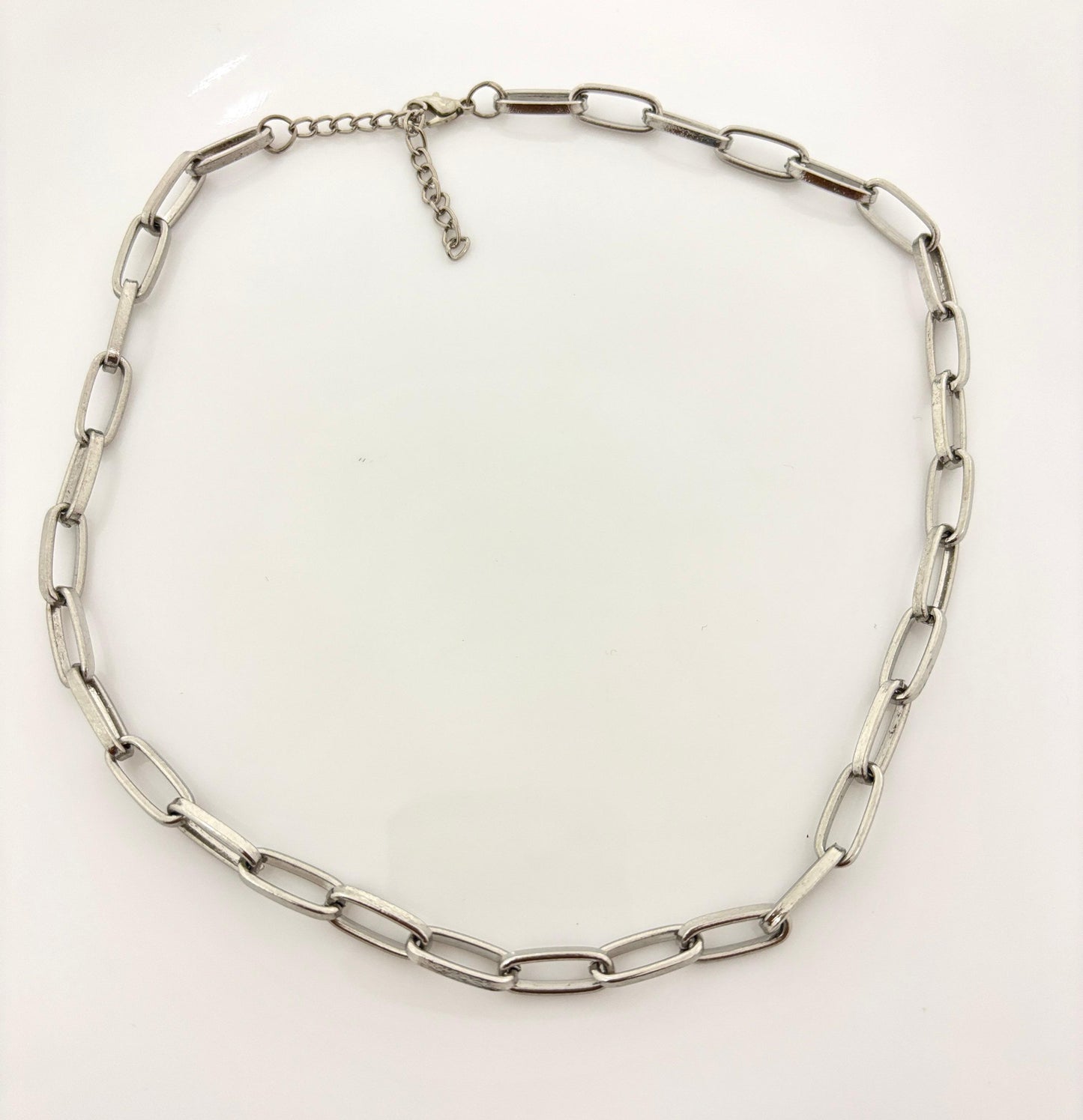 C-106 Small Cuban Silver Chain Women Necklace
