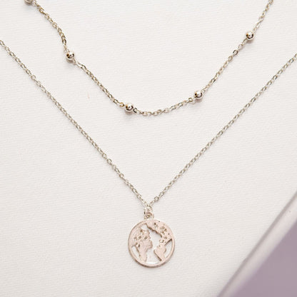 Earth Two Layered Women Necklace