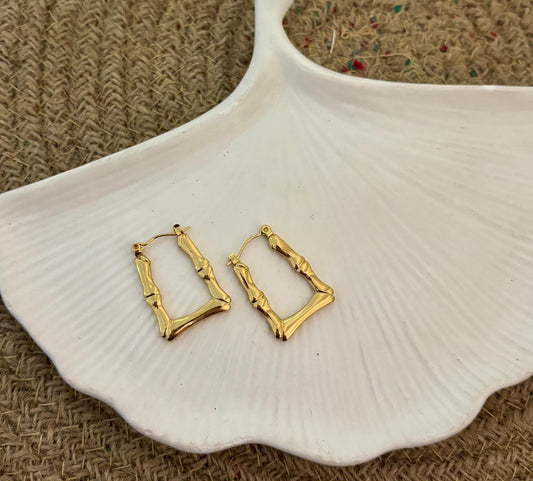 Golden Halo Luxe Style U Hoop Earring (Anti Tarnish)