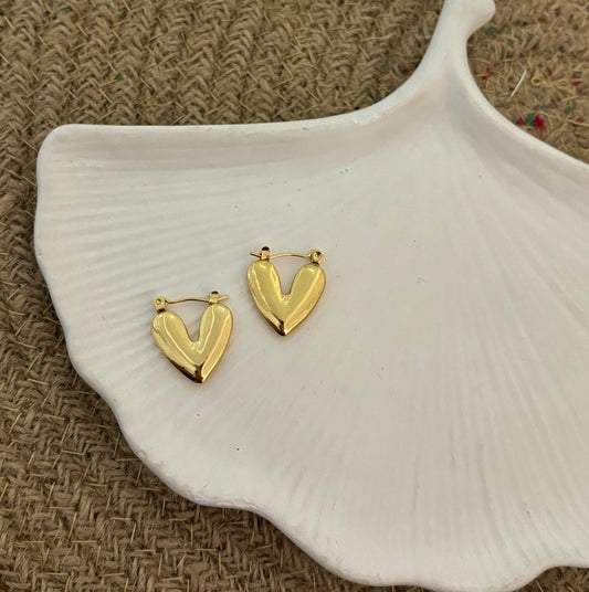 Golden Halo Luxe Style Twisted Hoop Earring Style 3 (Anti Tarnish)