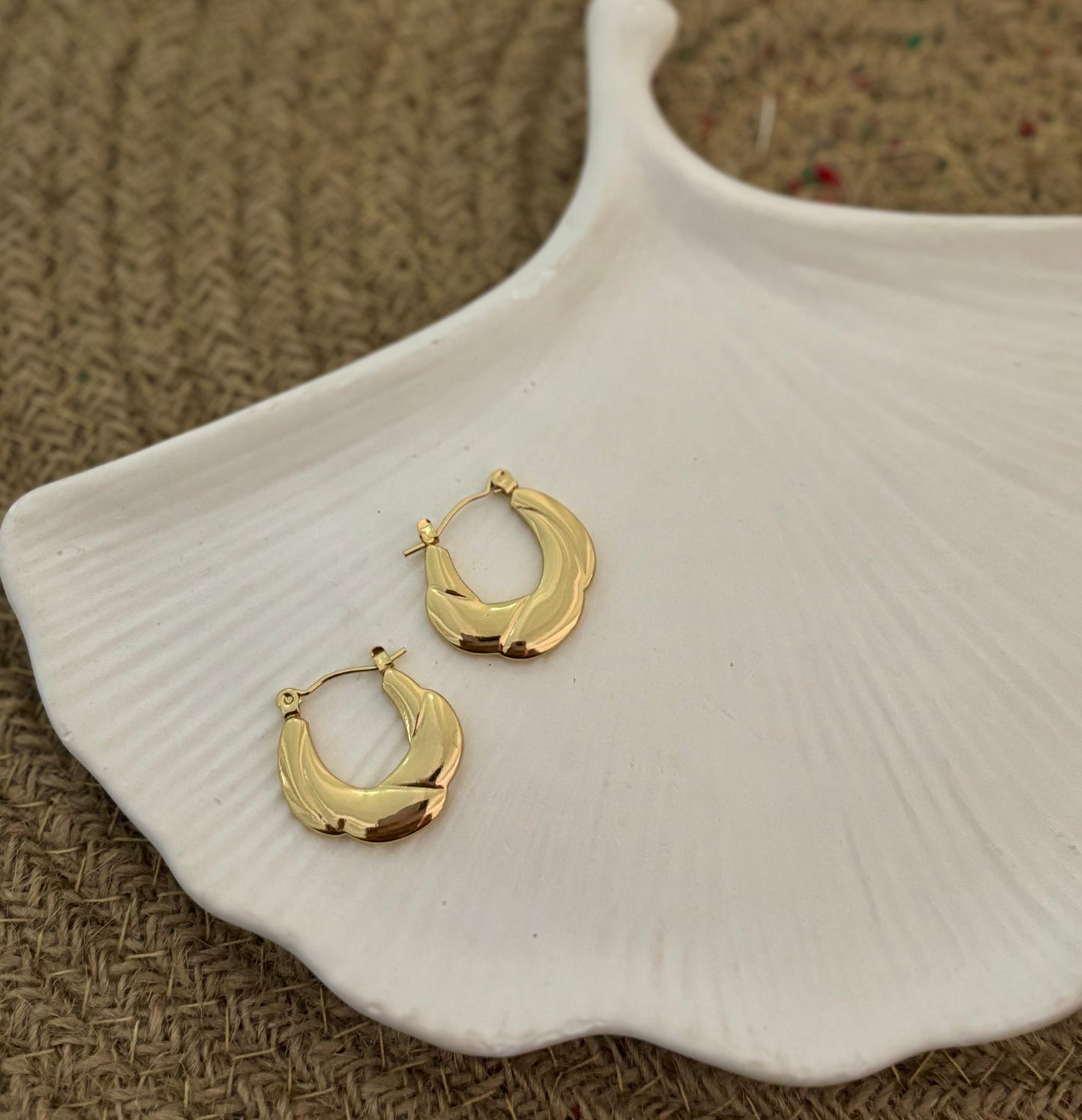 Golden Halo Luxe Style Hoop Earring Style 6 (Anti Tarnish)