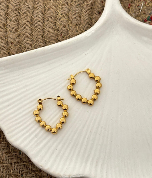 Golden Halo Luxe Style Hoop Earring Style 13 (Anti Tarnish)