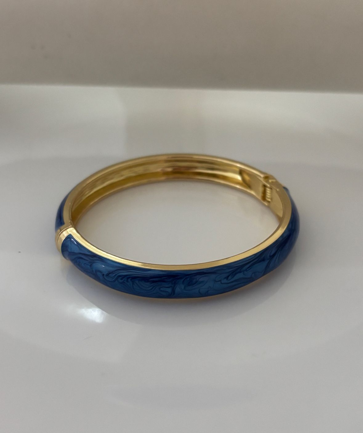 Blue Stack Enamel Kada Bangle #2