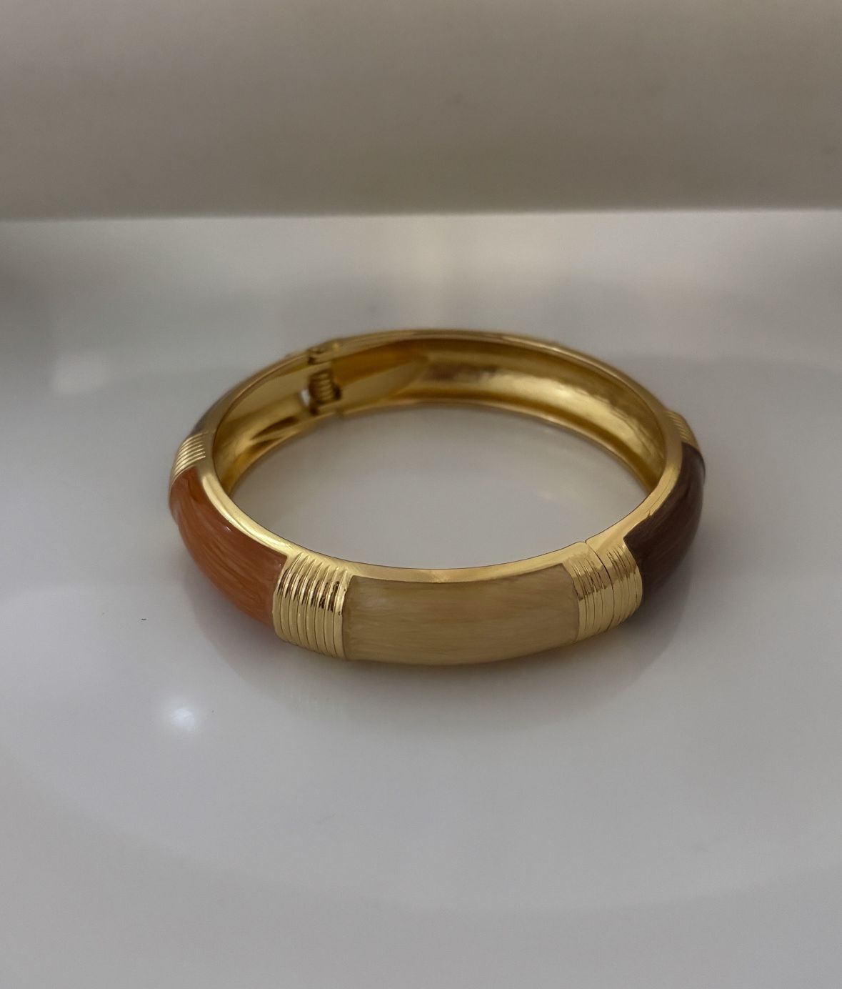 Brown Beige Enamel Kada Stack #2